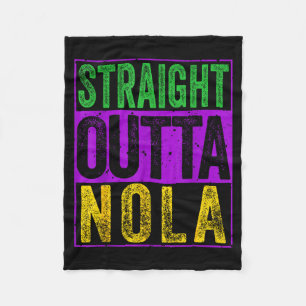 Cobertor De Velo Camiseta Straight Outta Nola Engraçada Nova Orlean