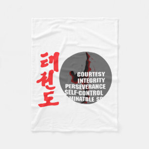 Cobertor De Velo Camiseta Taekwondo Tenetos Artes Marciais Tae Kwon