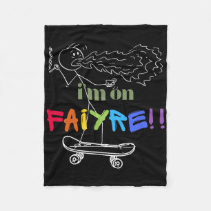 Cobertor De Velo Camiseta Uni I'm On Fire-trendy Skateboarding Tee-