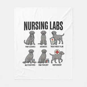 Cobertor De Velo Camiseta Vetorial de Desenho de Pun Médico de Cães