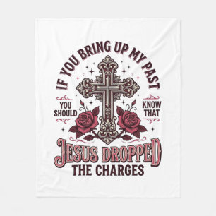 Cobertor De Velo Camiseta Vintage Cruz Jesus Retirou As Acusações