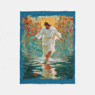 Cobertor De Velo camiseta vintage de Jesus Cristo da igreja