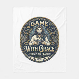 Cobertor De Velo Camiseta Vintage Jesus Pickleball Gráfico Cristão_