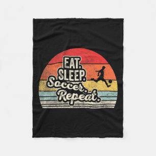 Cobertor De Velo Camiseta Vintage Retro Comer Dormir Futebol Repeti
