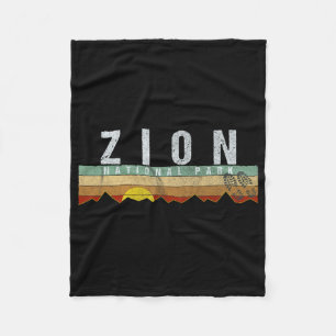 Cobertor De Velo Camiseta Zion National Park Acampamento Caminhada