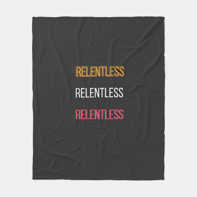 Cobertor De Velo CamisetaRelentless (Frente)