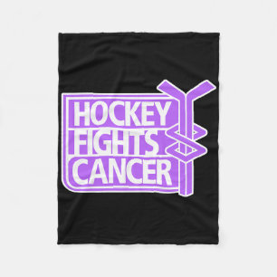 Cobertor De Velo Camisetas Hockey Fights Cancer Adulto Uni Clic Fit