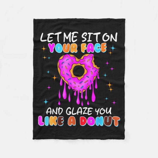 Cobertor De Velo Camisetas Sujas de Donut Engraçadas e Constrangedo (Frente)