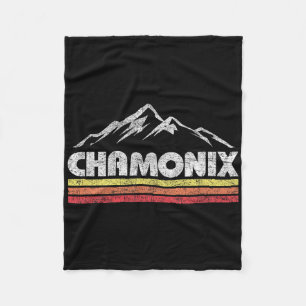 Cobertor De Velo Camisola Chamonix Retro Montanha Masculino Feminin