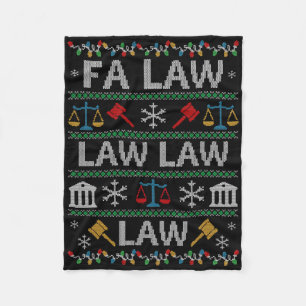 Cobertor De Velo Camisola de Natal Feia de Advogado Vintage Fa Law