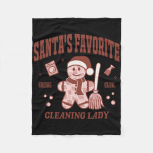 Cobertor De Velo Camisola Favorita da Senhora Limpeza Natal Retro
