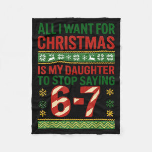 Cobertor De Velo Camisola Feia de Natal do Meme da Equipe 67 Seis S