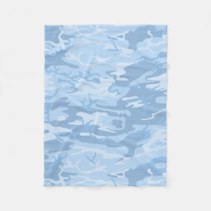 Cobertor De Velo Camo azul desvanecido