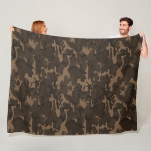 Cobertor De Velo Camo Brown