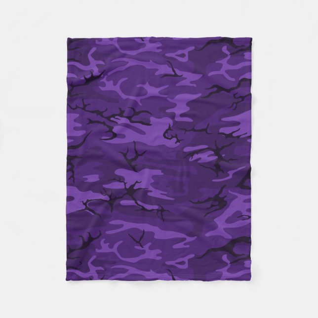 Cobertor De Velo Camo roxo escuro (Frente)