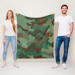 Cobertor De Velo Camo verde
