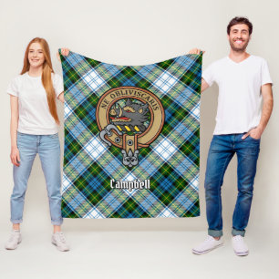 Cobertor De Velo Campbell Crest over Dress Tartan