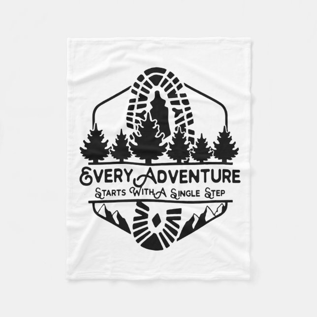 Cobertor De Velo Camper Everyday Adventure Start With A Single Step (Frente)