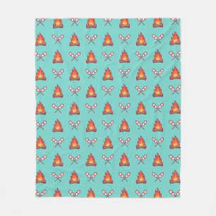 Cobertor De Velo Campfire e Marshmallow Pattern