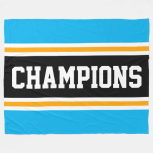 Cobertor De Velo CÂMPIOS Bright Sky Blue Black Racing