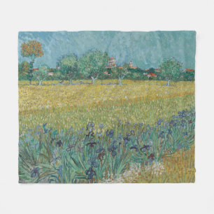 Cobertor De Velo Campo com Íris Perto de Arles Vincent Van Gogh