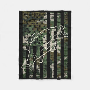 Cobertor De Velo Camuflagem de pesca Bandeira dos EUA Peixe B Patri