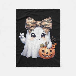 Cobertor De Velo Camuflagem engraçada de Halloween Camuflagem Fanta