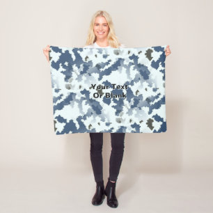 Cobertor De Velo Camuflagem Inverno Fractal