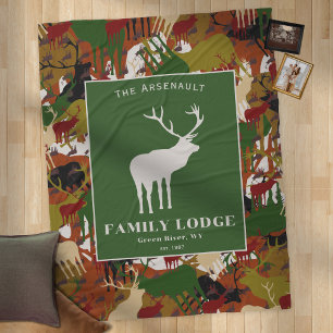 Cobertor De Velo Camuflagem Marrom Verde Personalizado