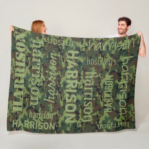 Cobertor De Velo Camuflagem Personalizada
