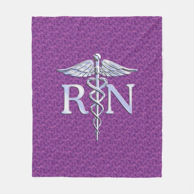 Cobertor De Velo Camuflagem Rosa de Caduceus Silver, Enfermeira Reg (Frente)