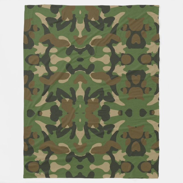Cobertor De Velo Camuflagem Verde (Frente)