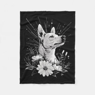 Cobertor De Velo Canaan Dog Lover - Tatuagem de Estilo Retroativo