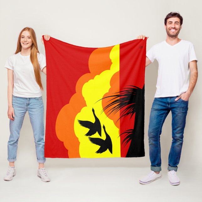 Cobertor De Velo Canadá Geese no Sunset (In Situ)