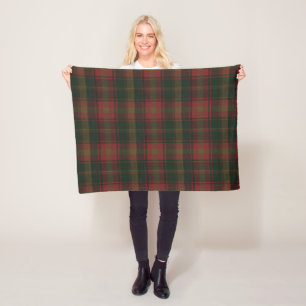 Cobertor De Velo Canadense Maple Leaf Tartan Blanket