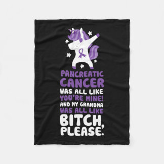 Cobertor De Velo Câncer de pâncreas Minha Avó, Por Favor, Cite Unic