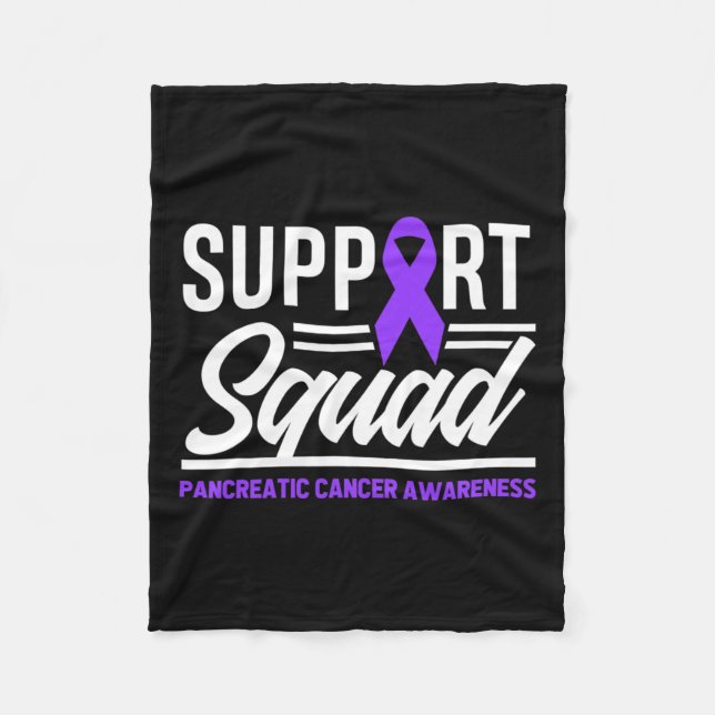 Cobertor De Velo Câncer de pâncreas quadrado de suporte ao câncer d (Frente)