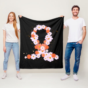 Cobertor De Velo Cancer de rim de fita laranja