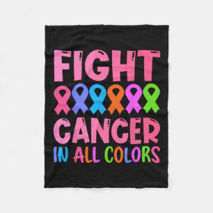 Cobertor De Velo Cancer em todas as faixas coloridas Sensibilização