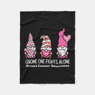 Cobertor De Velo Cancer Gnome Um Luta Sozinha A Consciência Mulhere