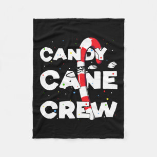 Cobertor De Velo Candy Cane Creme Diversão De Natal Dançando Ao Lon