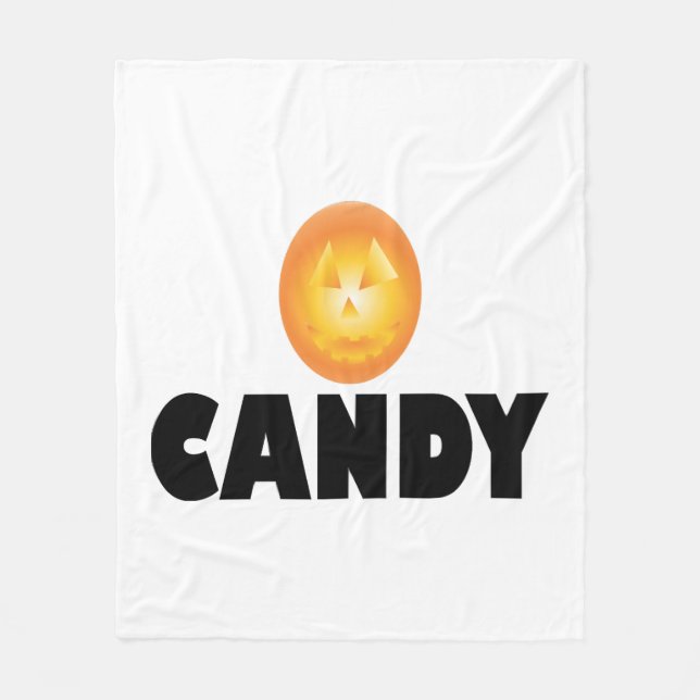 Cobertor De Velo Candy Halloween (Frente)