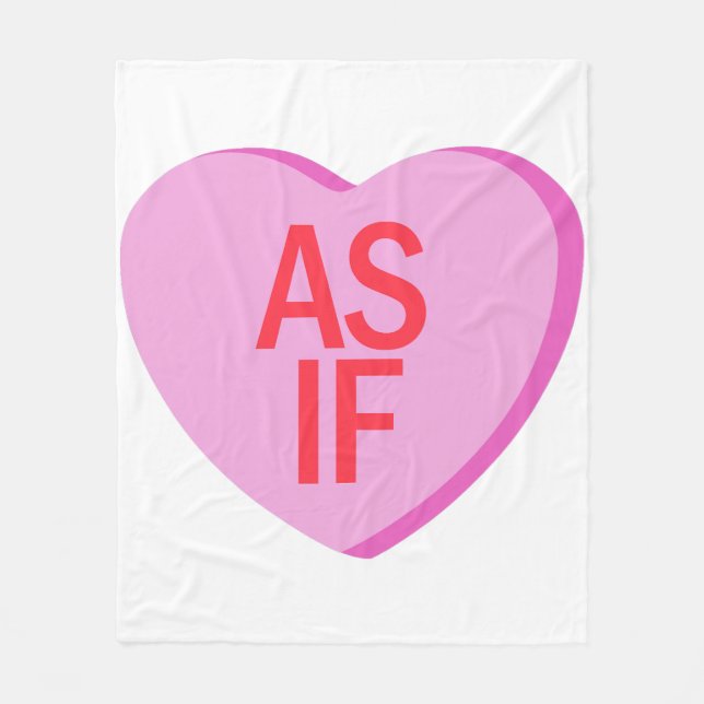 Cobertor De Velo Candy Heart - AS IF (Frente)