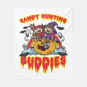 Cobertor De Velo Candy Hunting Buddies Halloween Twin Costume