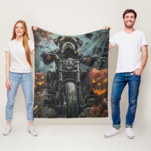 Cobertor De Velo Cane Corso Dirigindo Motocicleta Assustador do Hal