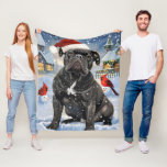 Cobertor De Velo Cane Corso Winter Wonderland Christmas Joy<br><div class="desc">Este design festivo captura o espírito alegre da época de férias, apresentando um adorável filhote vestindo um chapéu de Papai Noel. O cachorro está aninhado numa terra maravilhosa de inverno, completo com um boneco de neve, uma árvore de Natal decorada, e presentes lindamente envoltos. Os flocos de neve caem suavemente,...</div>