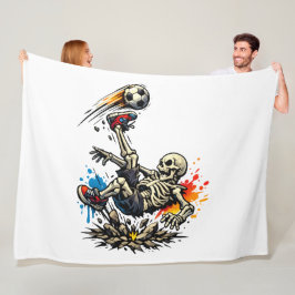 Cobertor De Velo Caneca de Futebol Chuta Bicicleta Esqueleto Estili