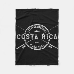 Cobertor De Velo Canhas de Pesca Cruzadas Vintage Costa Rica