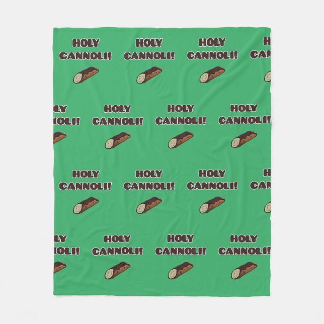 Cobertor De Velo Cannoli Sagrado Comida Divertida Italiana (Frente)