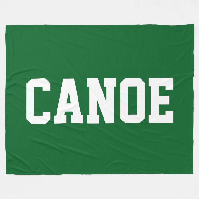 Cobertor De Velo CANOE Fun 70s Atlético Texto Branco Sobre Verde Fl (Frente (Horizontal))